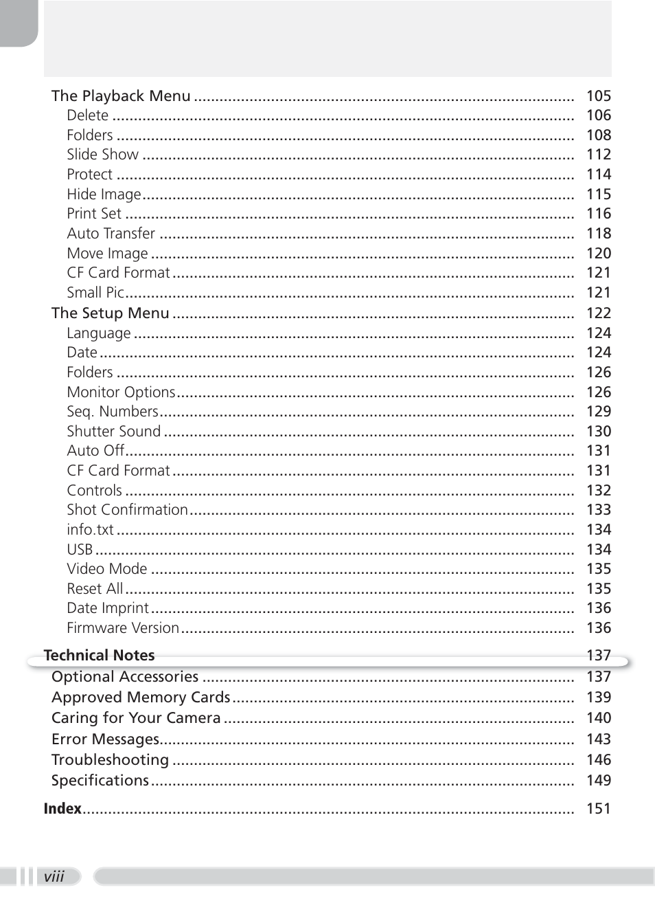 Nikon 8700 User Manual | Page 10 / 164