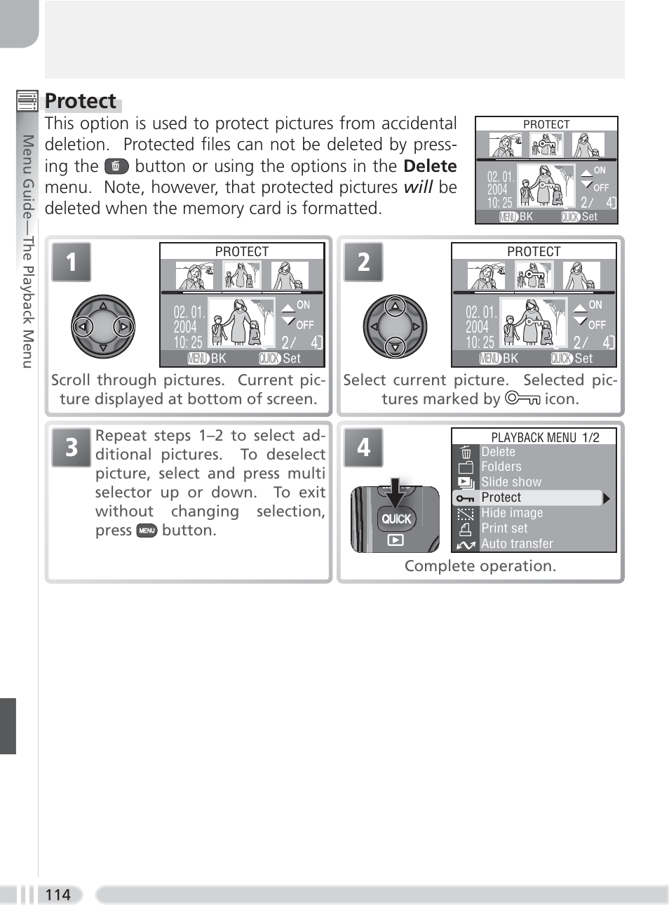 Protect | Nikon 8700 User Manual | Page 124 / 164