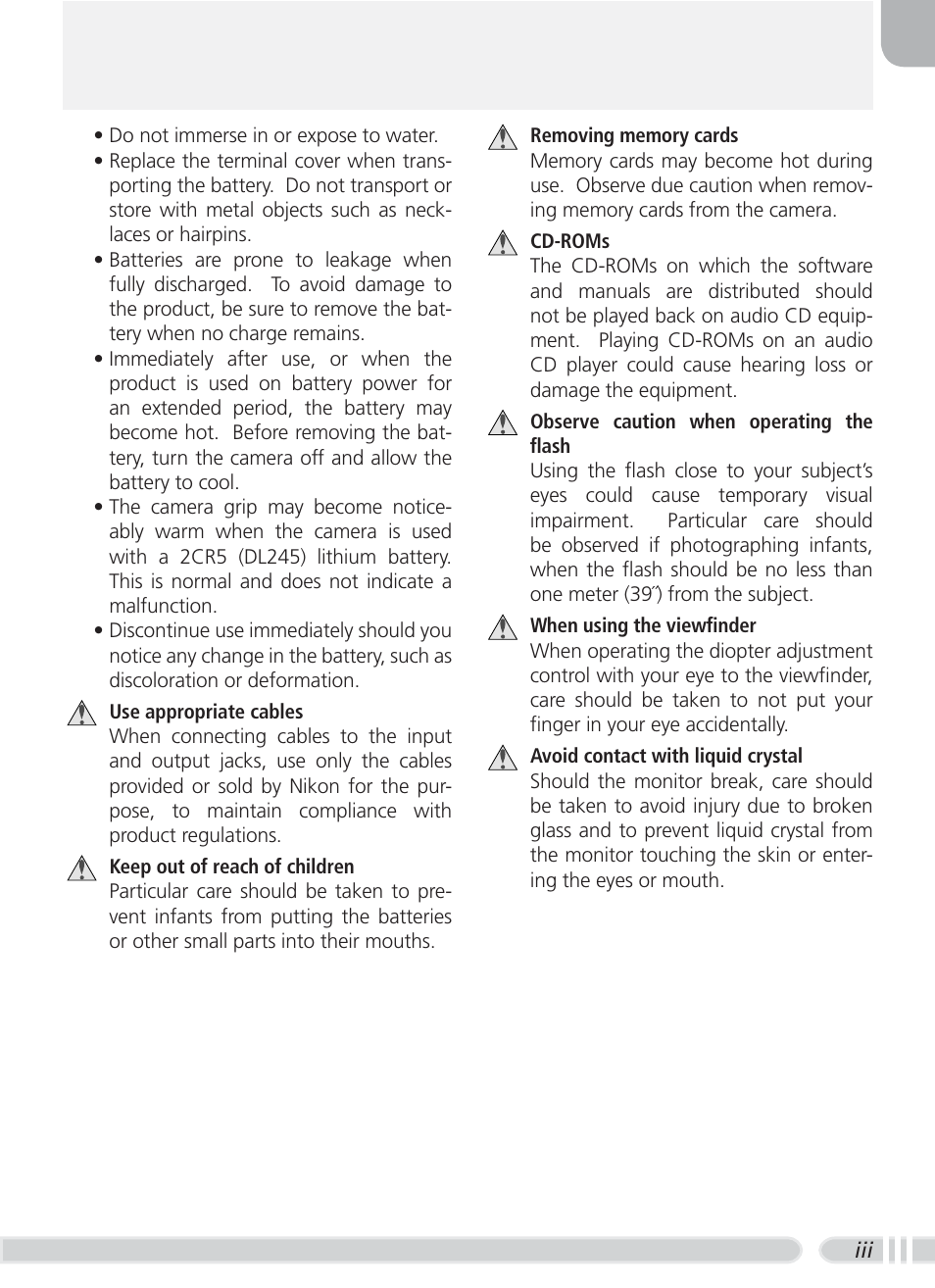 Nikon 8700 User Manual | Page 5 / 164