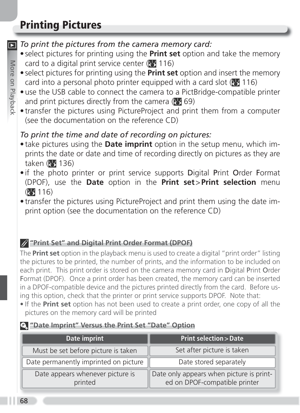 Printing pictures | Nikon 8700 User Manual | Page 78 / 164