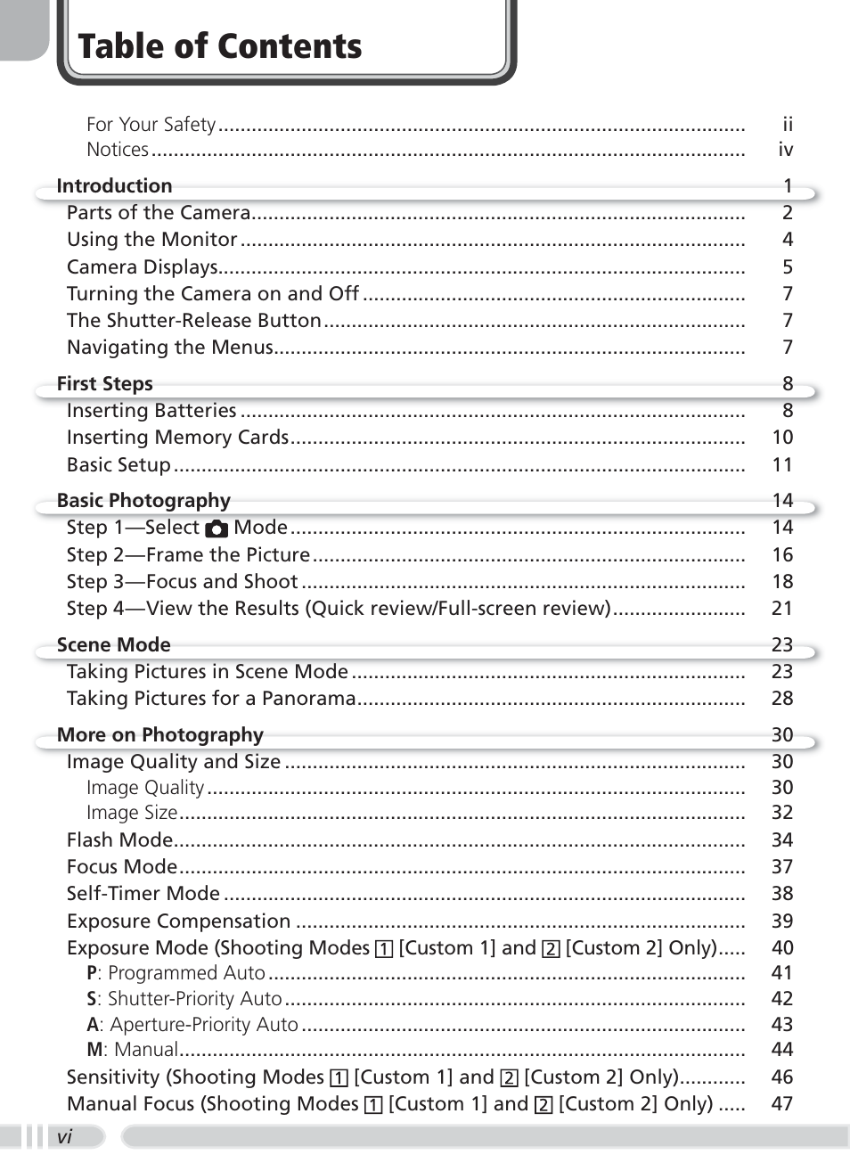 Nikon 8700 User Manual | Page 8 / 164