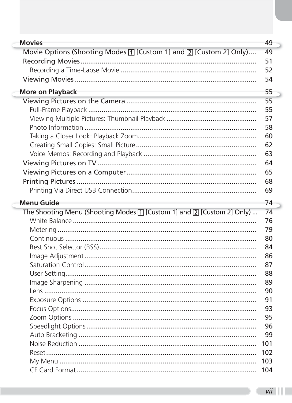 Nikon 8700 User Manual | Page 9 / 164