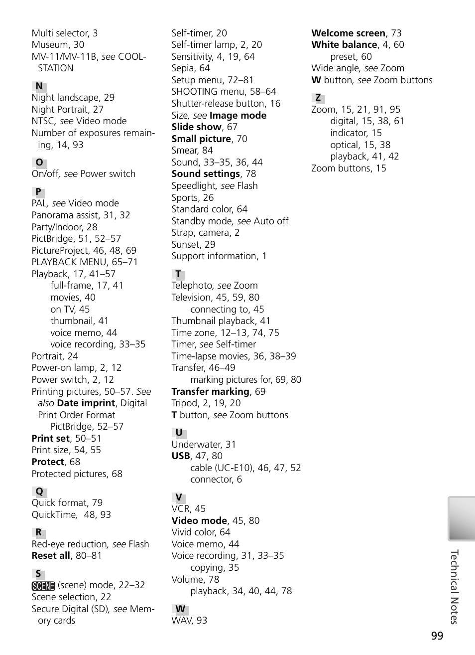Nikon S3 User Manual | Page 109 / 110