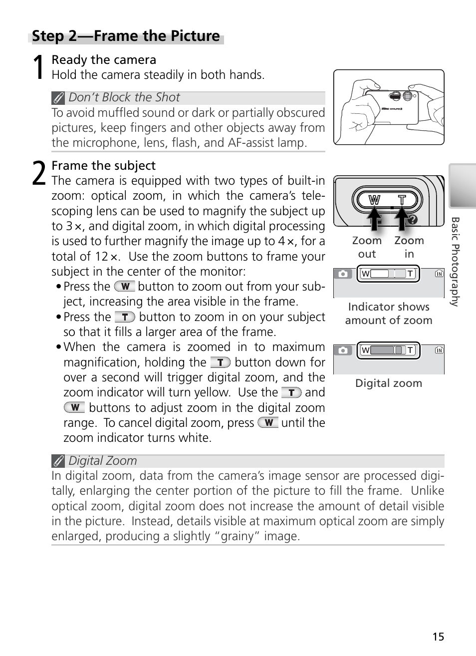 Step 2 — frame the picture | Nikon S3 User Manual | Page 25 / 110
