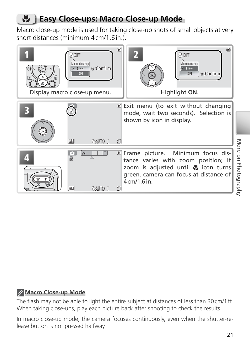 Easy close-ups: macro close-up mode | Nikon S3 User Manual | Page 31 / 110