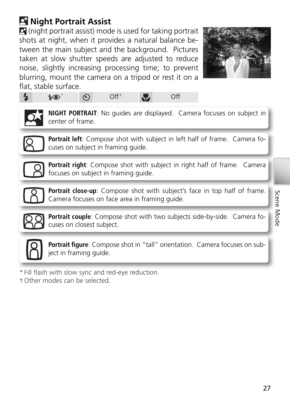 Night portrait assist | Nikon S3 User Manual | Page 37 / 110