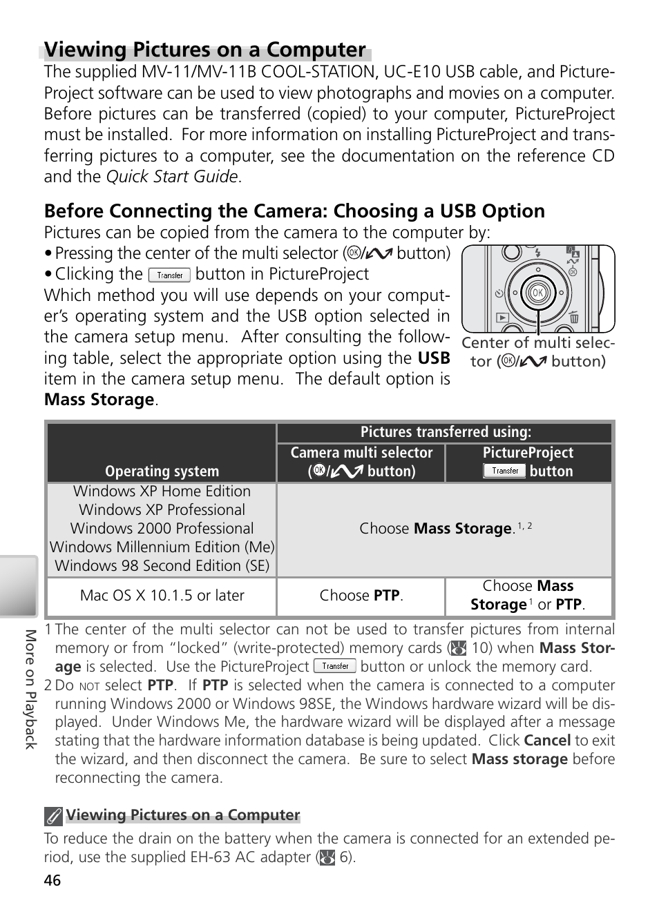 Viewing pictures on a computer | Nikon S3 User Manual | Page 56 / 110