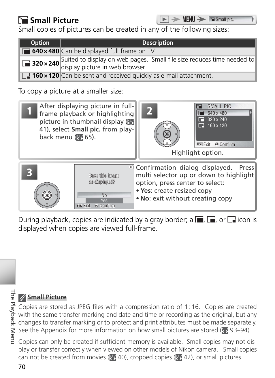 Small picture | Nikon S3 User Manual | Page 80 / 110