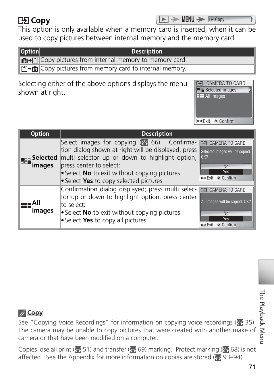 Copy | Nikon S3 User Manual | Page 81 / 110