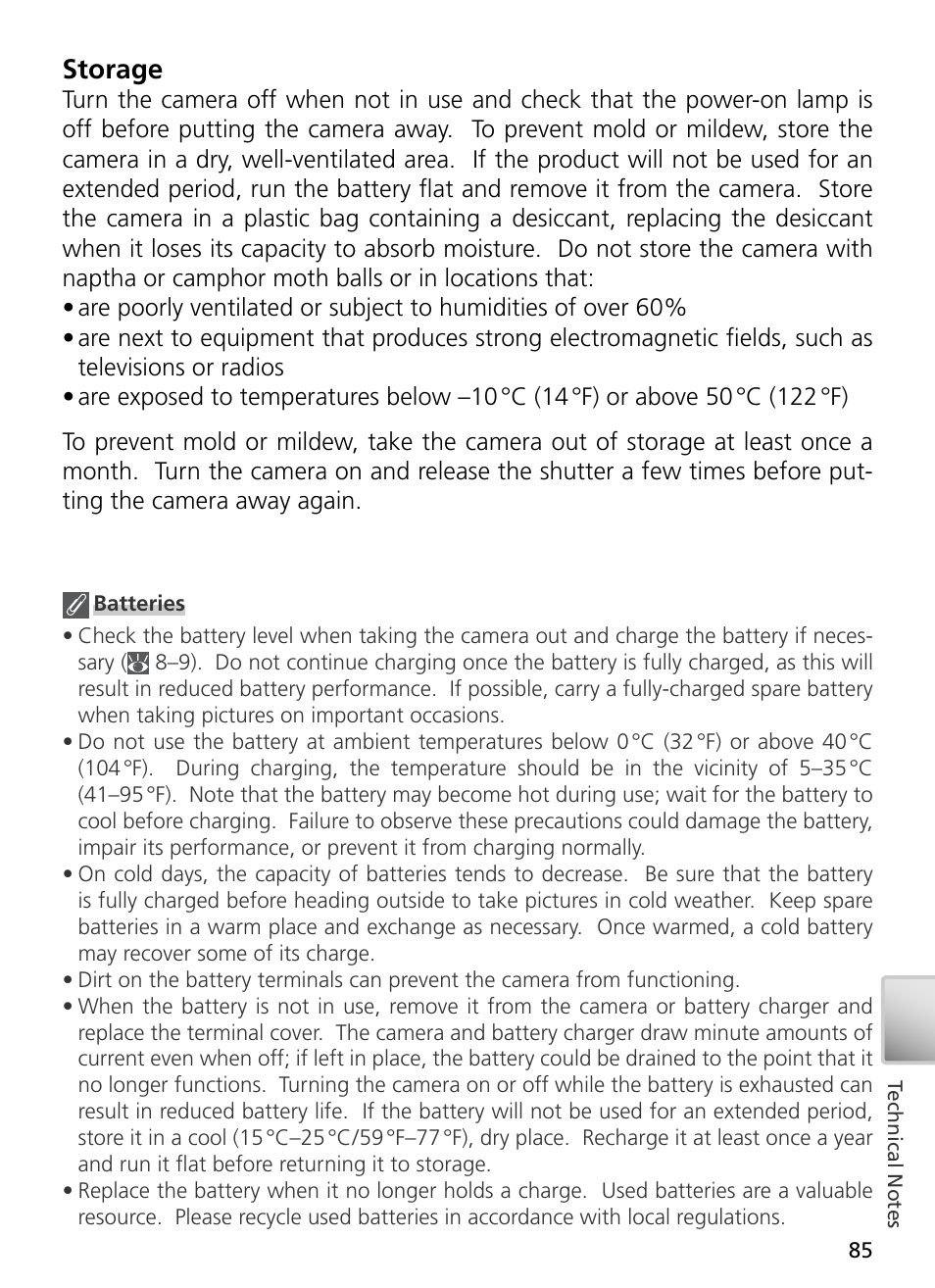 Storage | Nikon S3 User Manual | Page 95 / 110