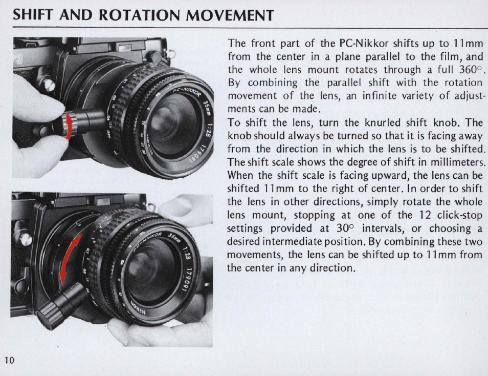 Nikon PC NIKKOR 35mm f-2.8 User Manual | Page 10 / 40