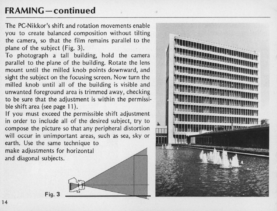 Nikon PC NIKKOR 35mm f-2.8 User Manual | Page 14 / 40