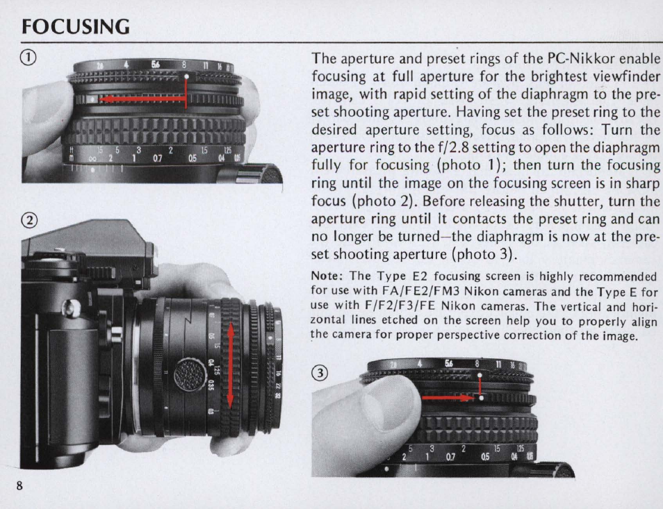 Nikon PC NIKKOR 35mm f-2.8 User Manual | Page 8 / 40