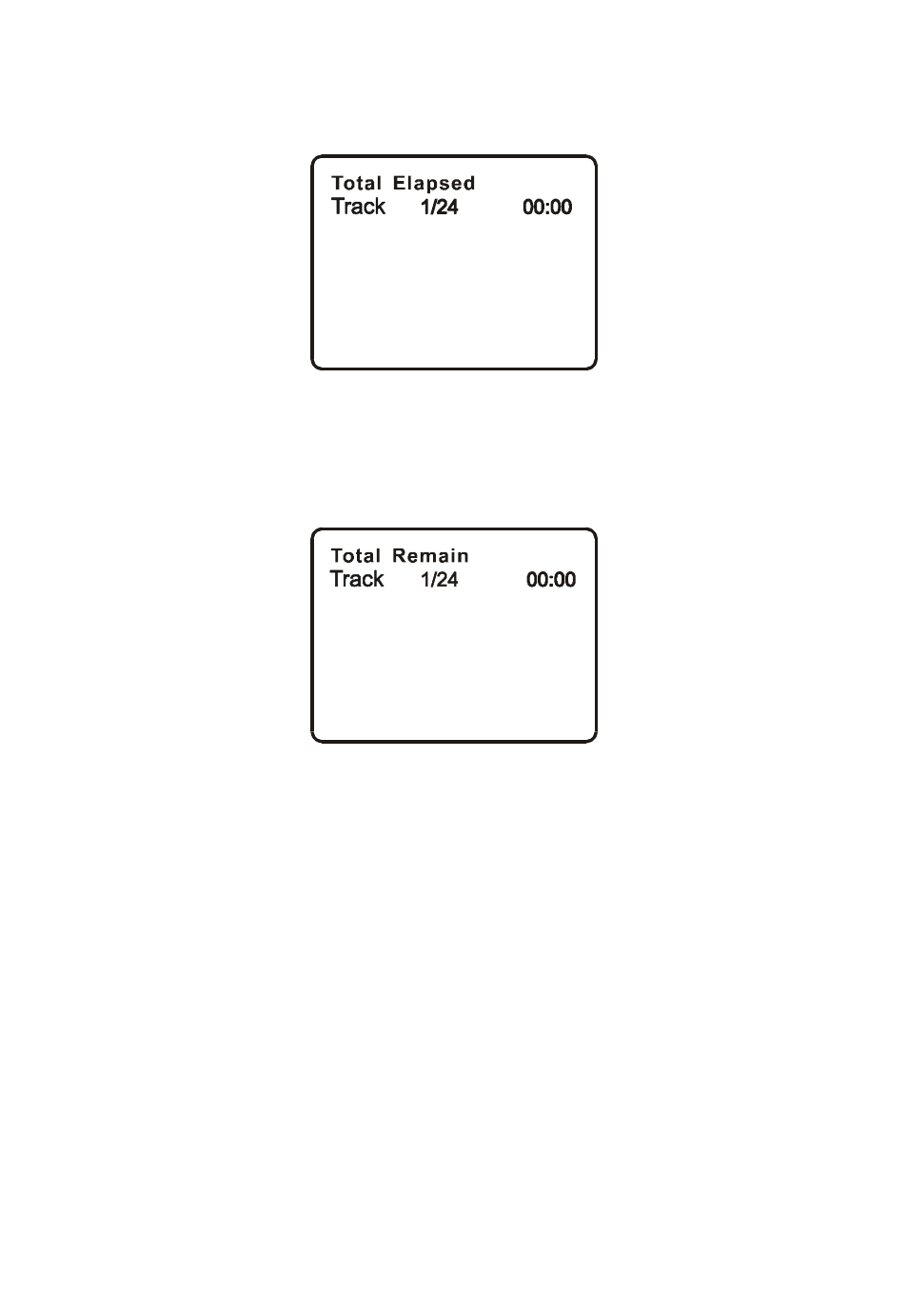 Total elapsed screen display, Using the repeat feature | Audiovox PG300 User Manual | Page 24 / 33