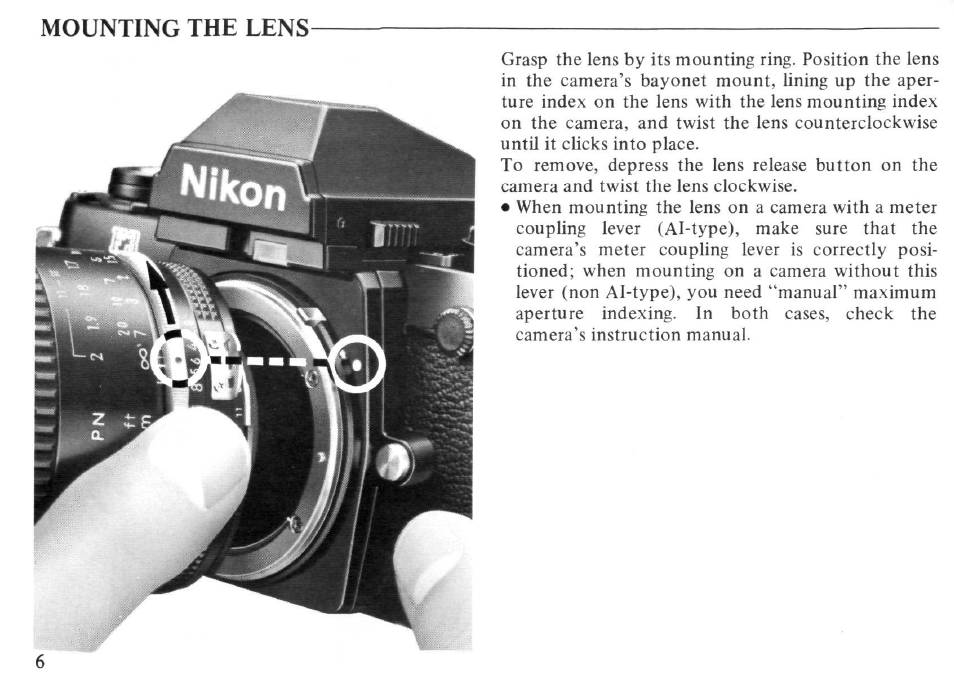 Nikon AI-S Micro-NIKKOR 105mm f-2.8 User Manual | Page 6 / 54