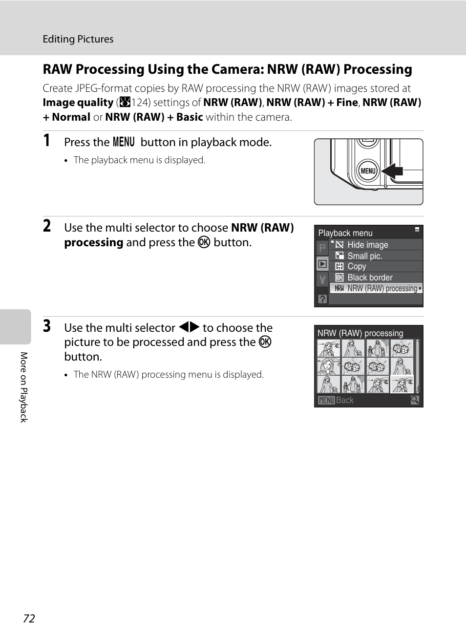 A72) | Nikon P6000 User Manual | Page 86 / 220