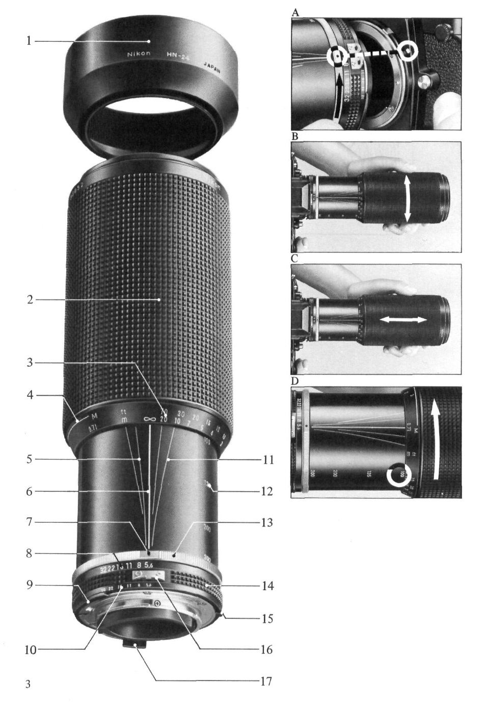 Nikon AI-S Zoom-NIKKOR 100-300mm f-5.6 User Manual | Page 3 / 26