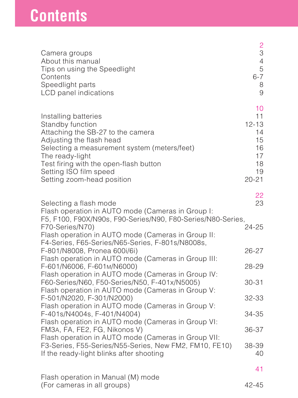 Nikon SB-27 User Manual | Page 6 / 92