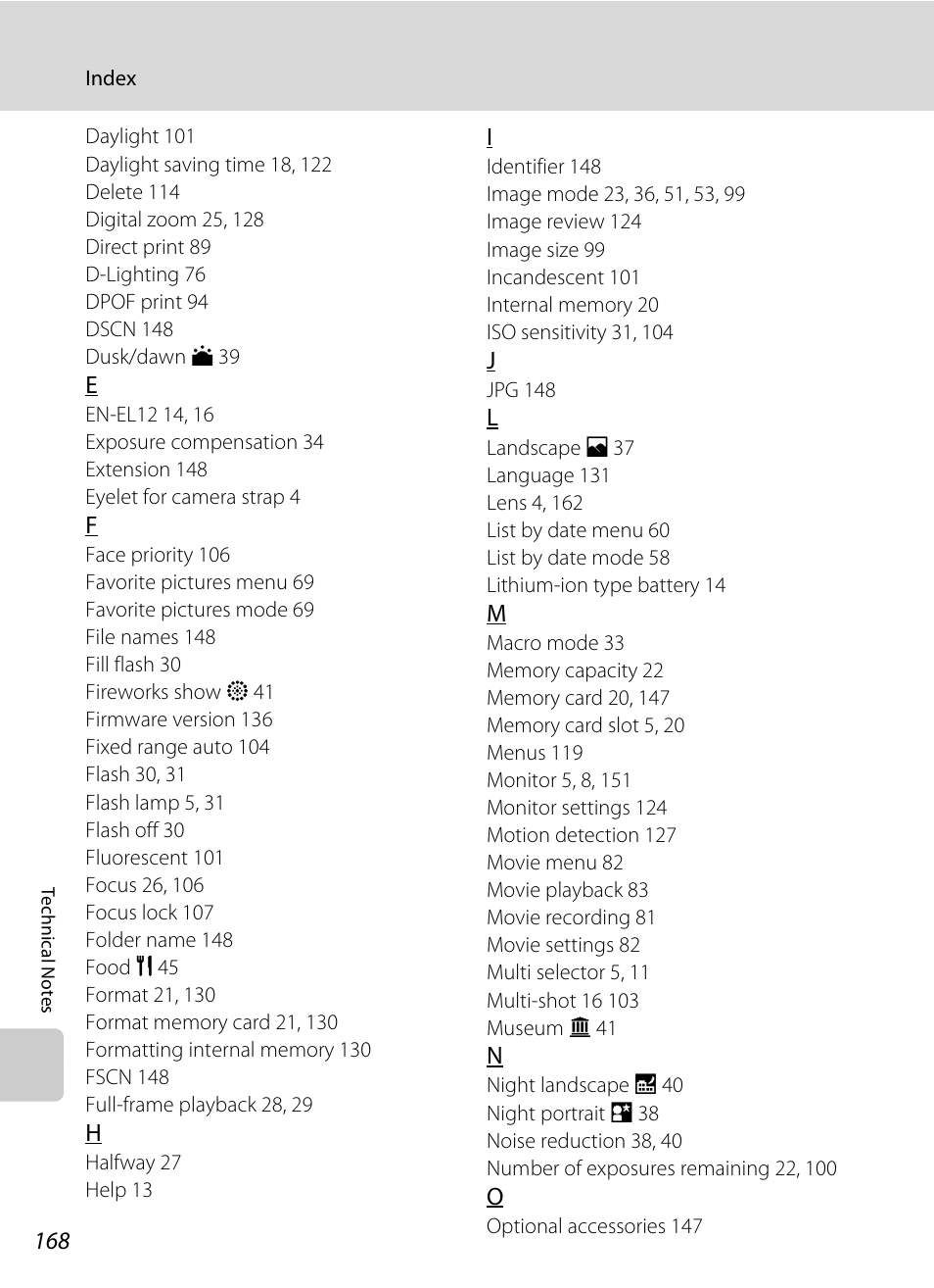 Nikon S1000pj User Manual | Page 180 / 184