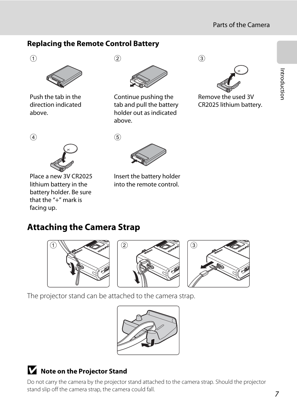 Attaching the camera strap | Nikon S1000pj User Manual | Page 19 / 184