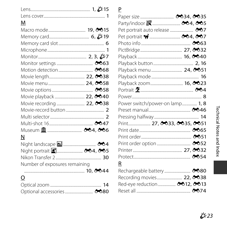Nikon L30 User Manual | Page 155 / 160
