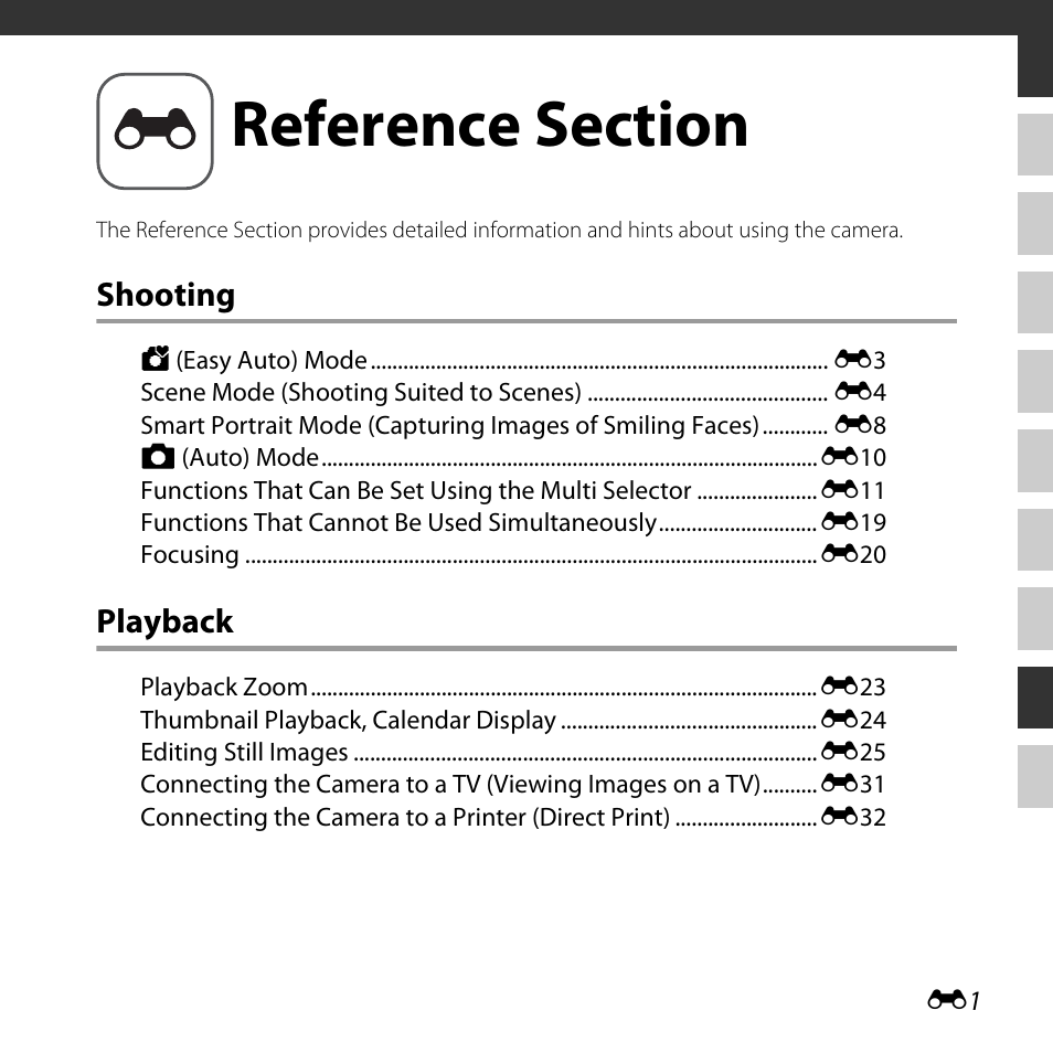 Reference section | Nikon L30 User Manual | Page 53 / 160