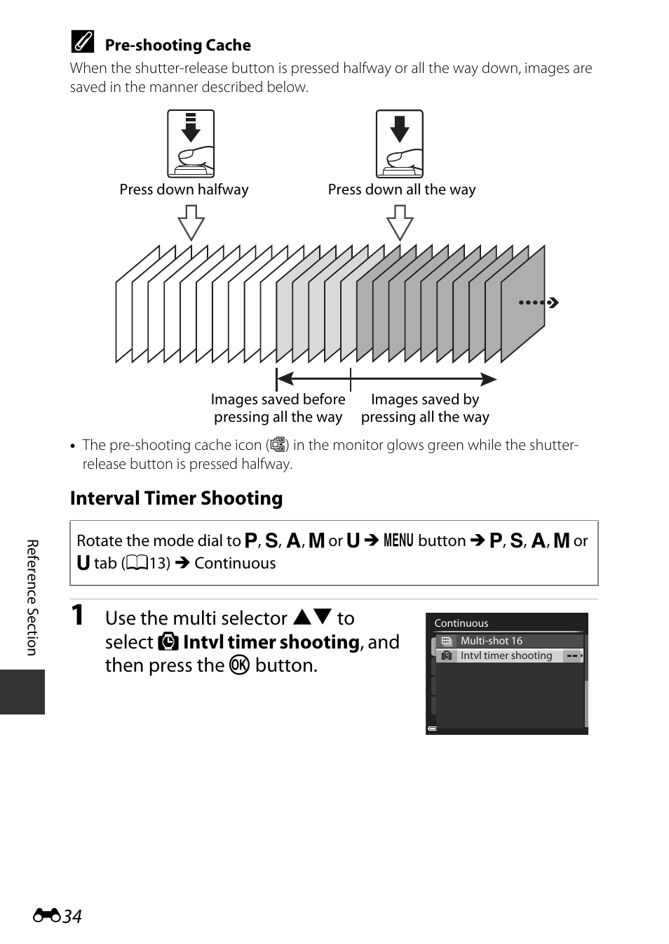 Interval timer shooting | Nikon P600 User Manual | Page 160 / 236