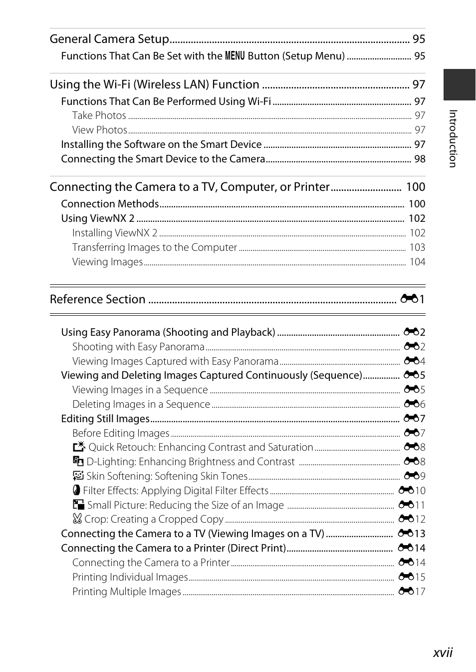 Xvii | Nikon P600 User Manual | Page 19 / 236