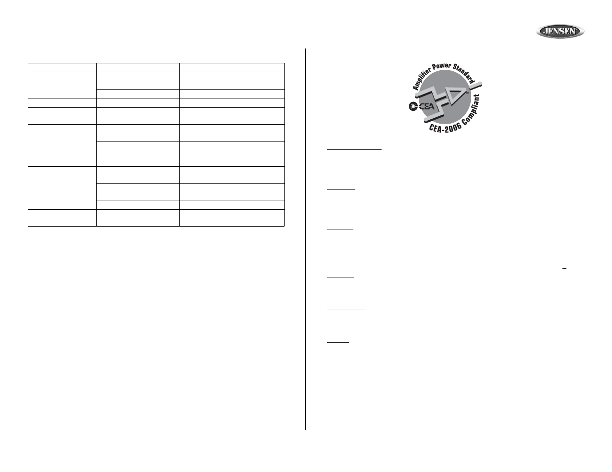 Cd2610 specifications, Troubleshooting | Audiovox CD2610 User Manual | Page 23 / 26