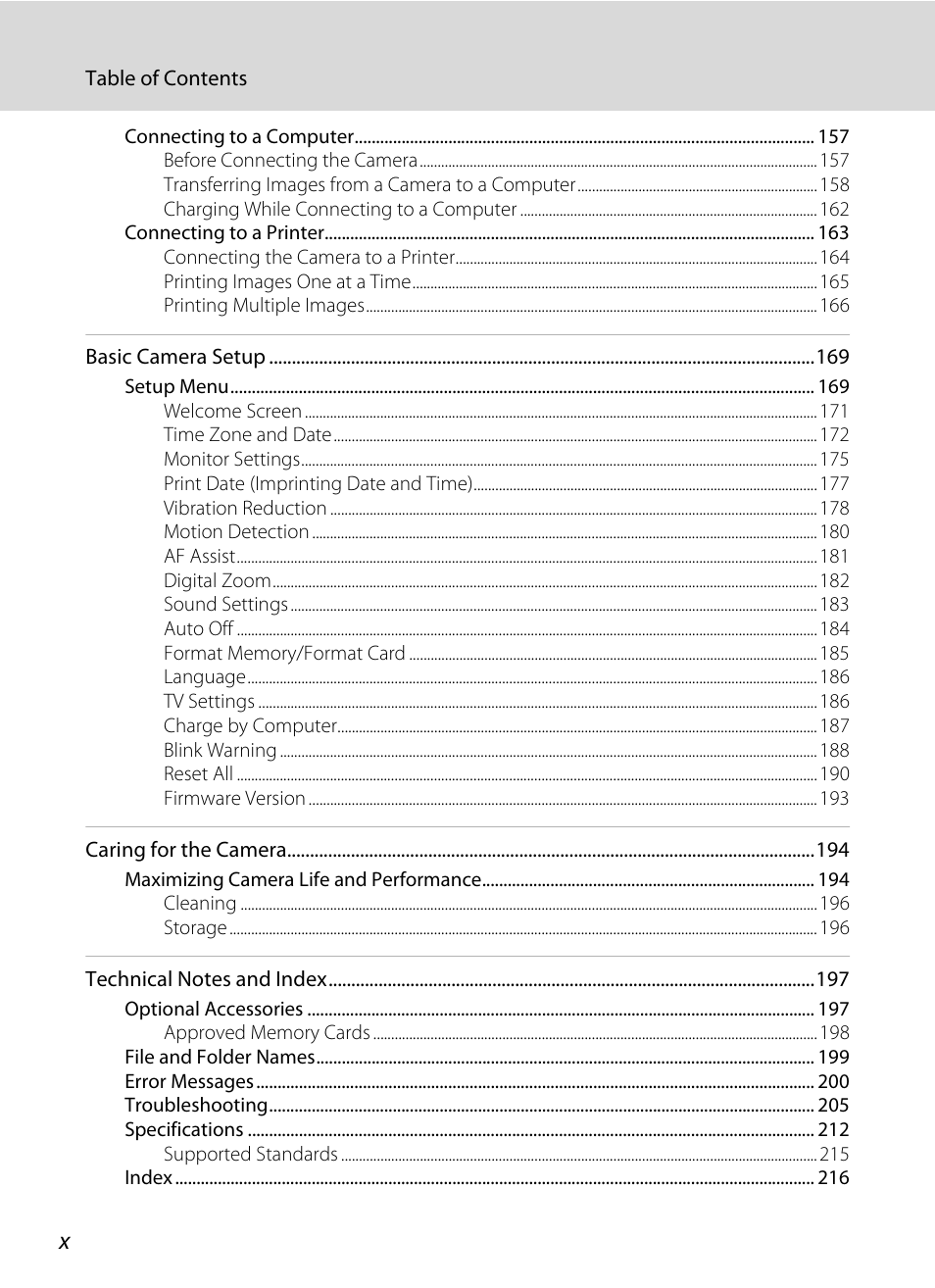 Nikon S9100 User Manual | Page 12 / 236