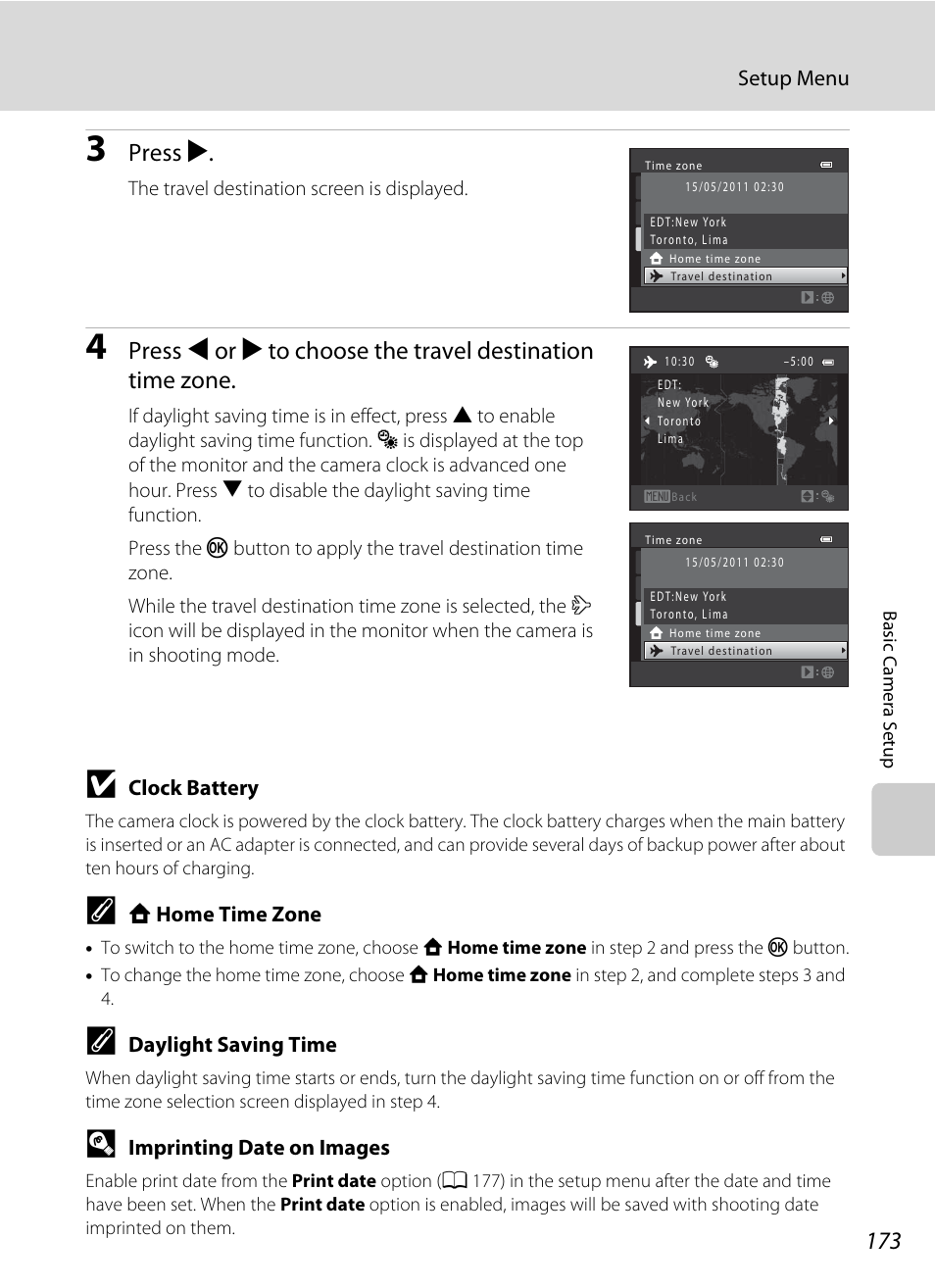 Ttery, A 173) ha, Press k | Nikon S9100 User Manual | Page 185 / 236