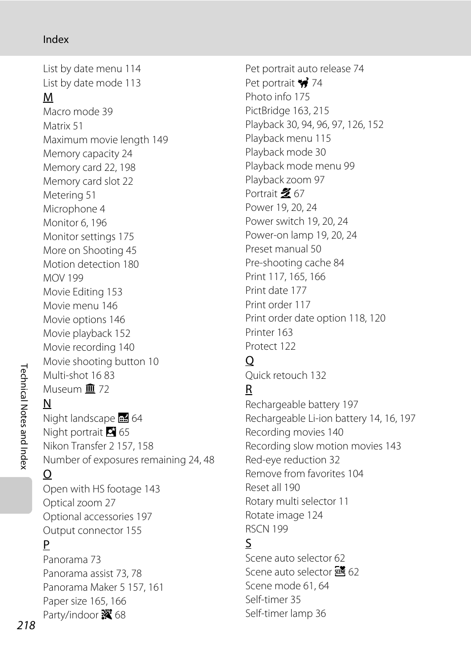 Nikon S9100 User Manual | Page 230 / 236