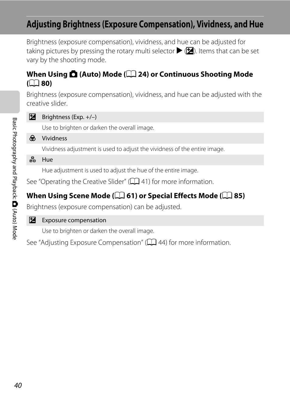 A 40) | Nikon S9100 User Manual | Page 52 / 236