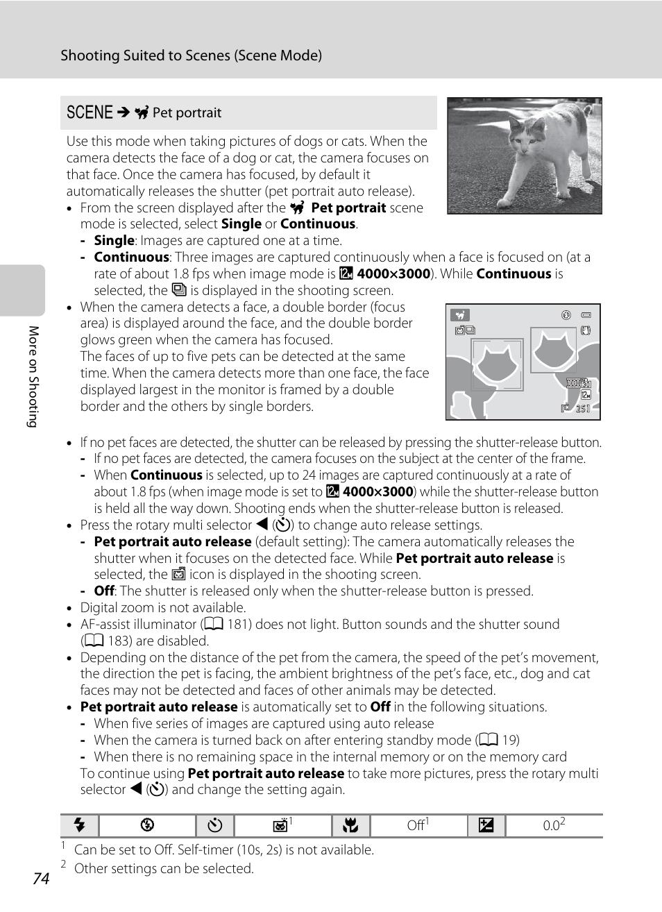 74) are, A 74), A 74). th | Nikon S9100 User Manual | Page 86 / 236