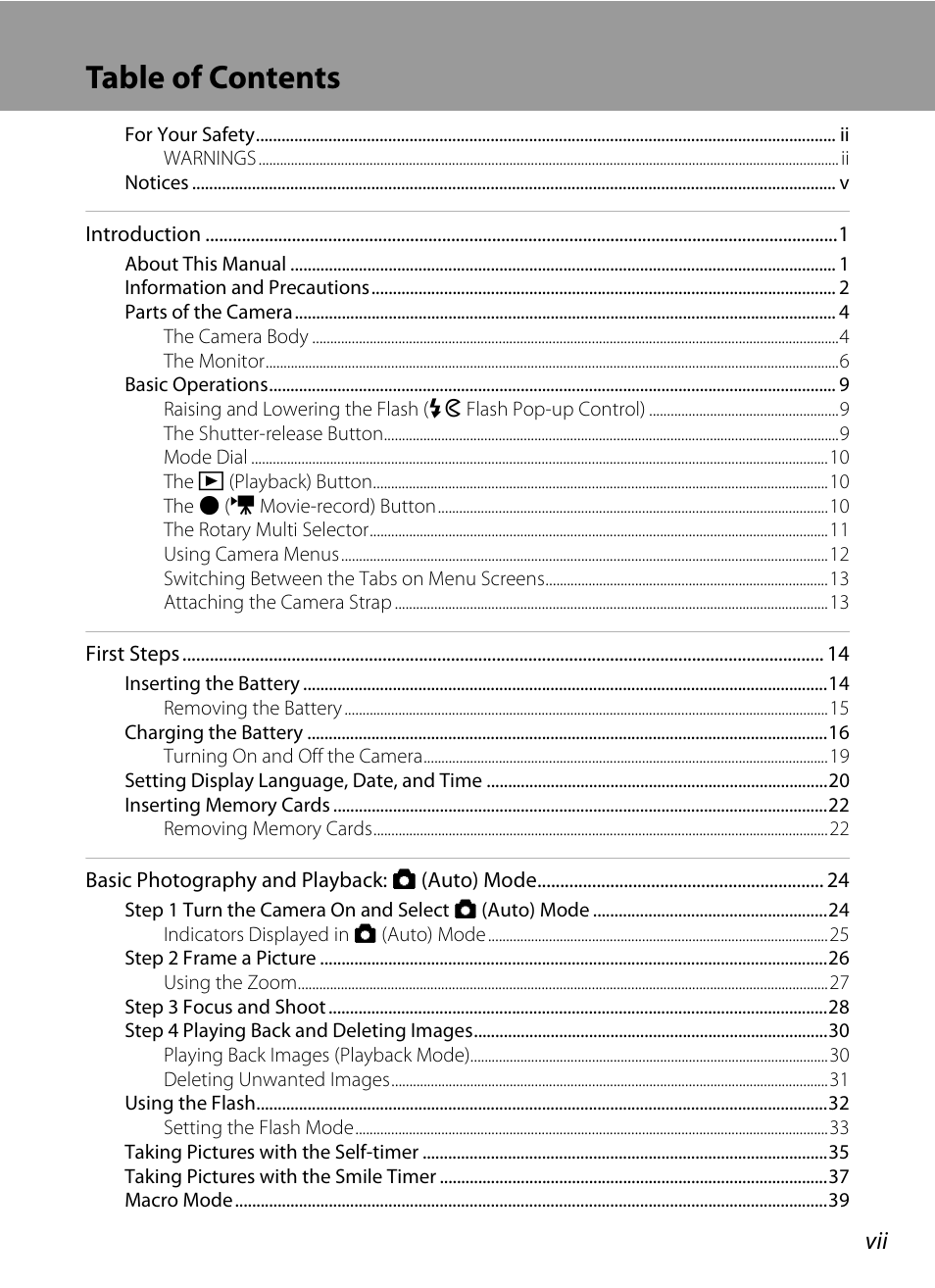 Nikon S9100 User Manual | Page 9 / 236