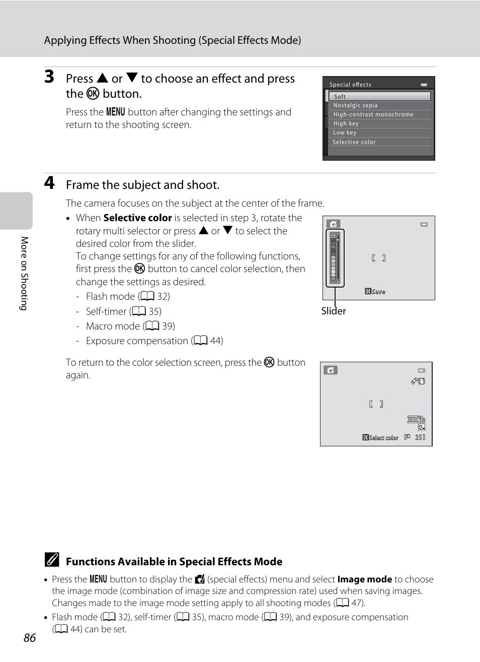 Frame the subject and shoot | Nikon S9100 User Manual | Page 98 / 236