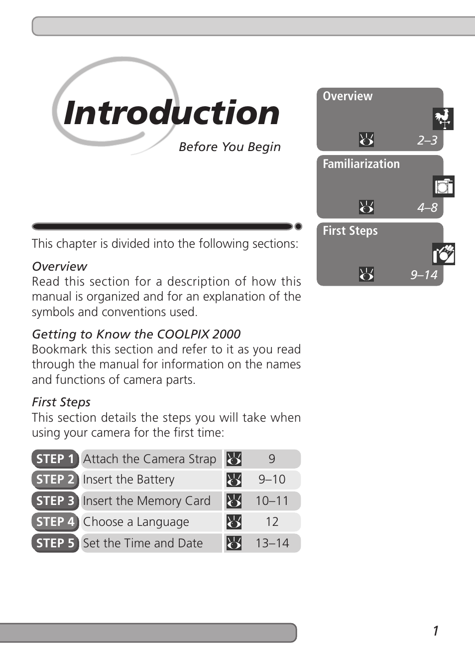 Introduction | Nikon 2000 User Manual | Page 11 / 104