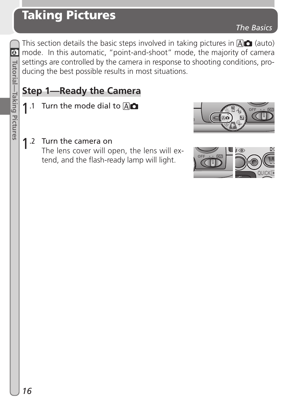 Taking pictures | Nikon 2000 User Manual | Page 26 / 104