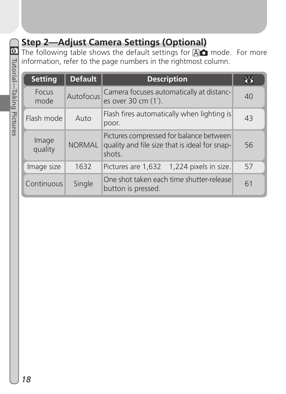 Step 2—adjust camera settings (optional) | Nikon 2000 User Manual | Page 28 / 104