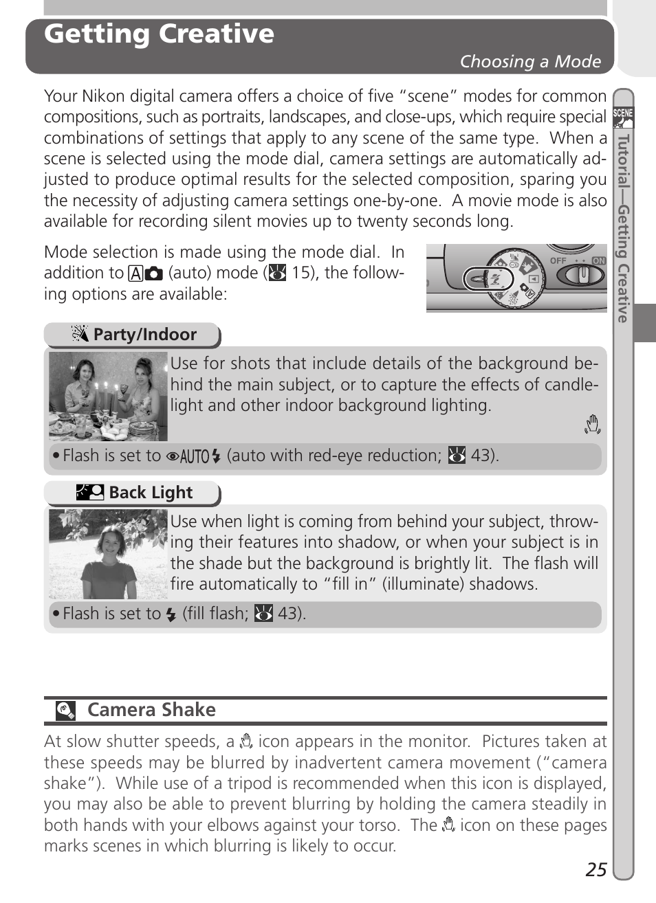 Getting creative | Nikon 2000 User Manual | Page 35 / 104