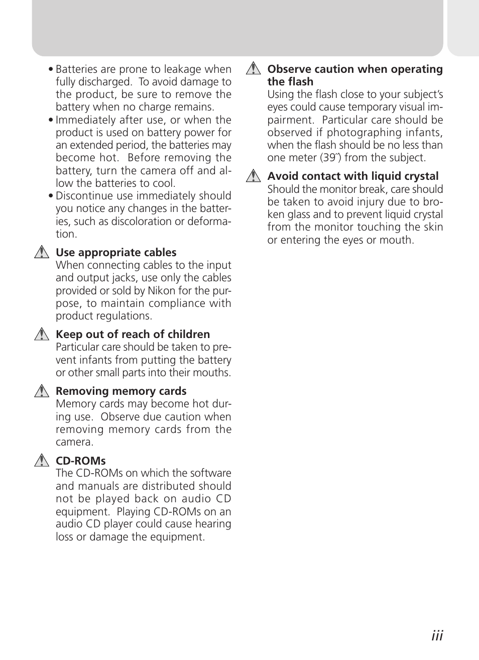 Nikon 2000 User Manual | Page 5 / 104