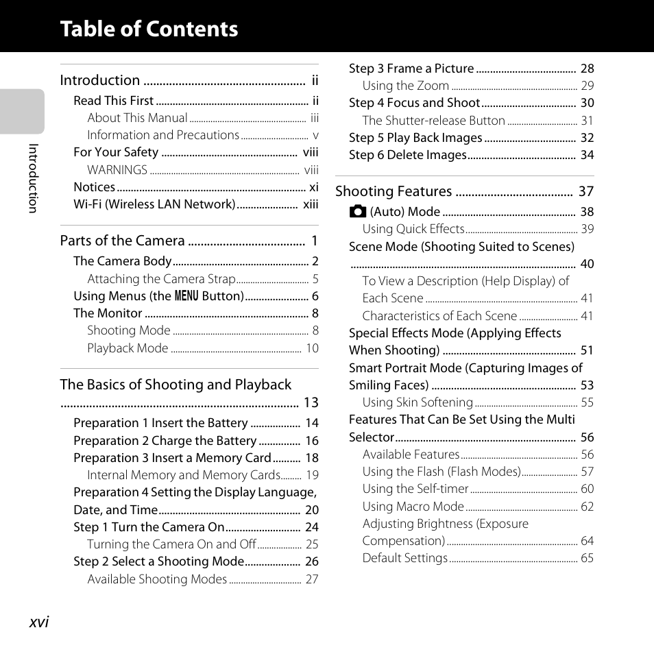 Nikon S5200 User Manual | Page 18 / 284