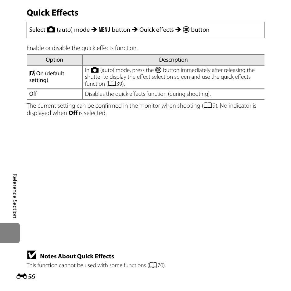 Quick effects | Nikon S5200 User Manual | Page 188 / 284