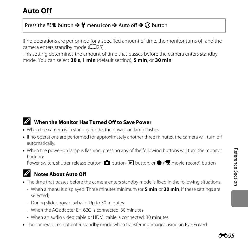 Auto off | Nikon S5200 User Manual | Page 227 / 284