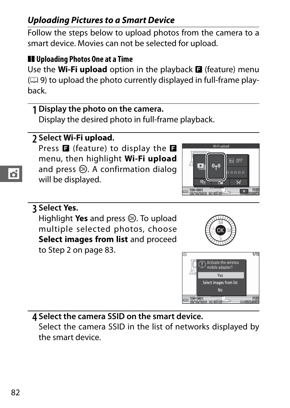 Uploading pictures to a smart device | Nikon S2 User Manual | Page 102 / 236