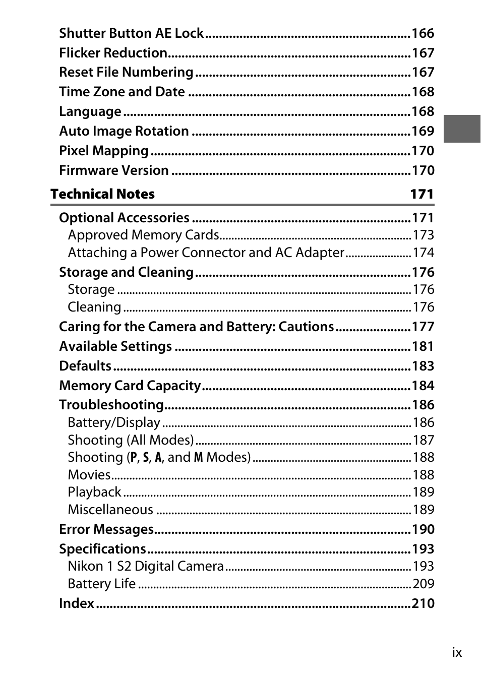 Nikon S2 User Manual | Page 11 / 236