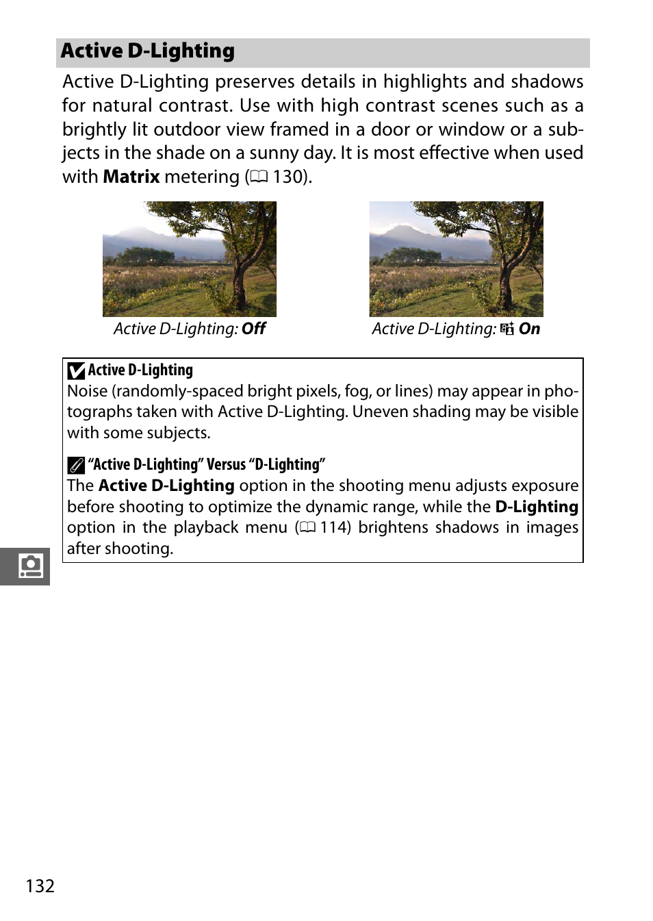 Active d-lighting | Nikon S2 User Manual | Page 152 / 236