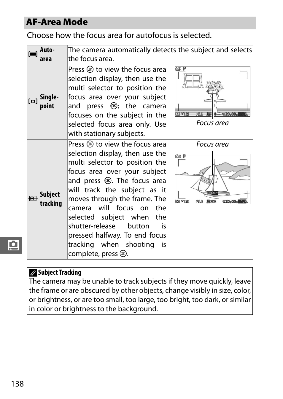 Af-area mode | Nikon S2 User Manual | Page 158 / 236