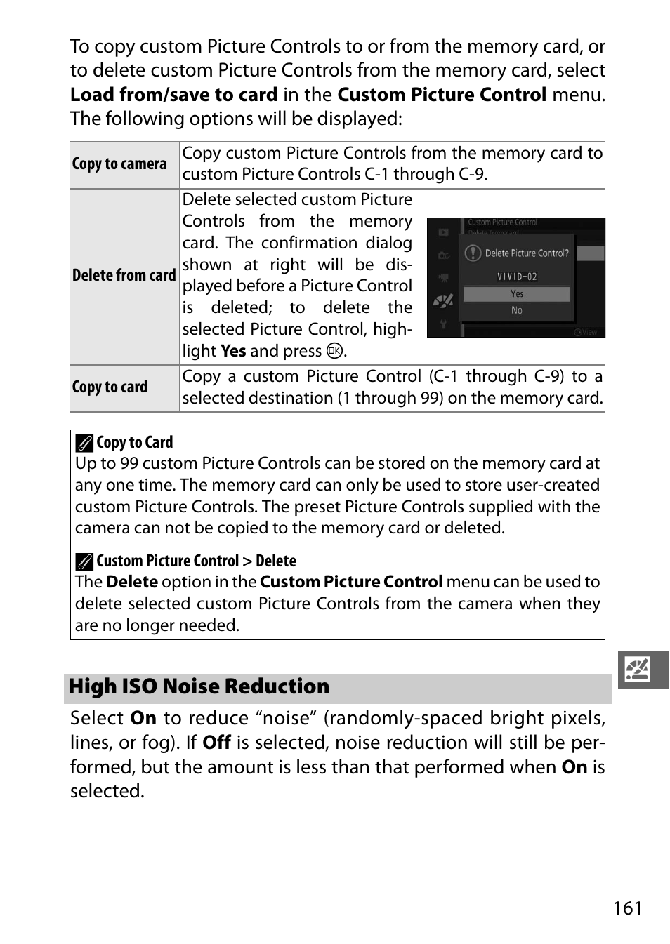 High iso noise reduction | Nikon S2 User Manual | Page 181 / 236