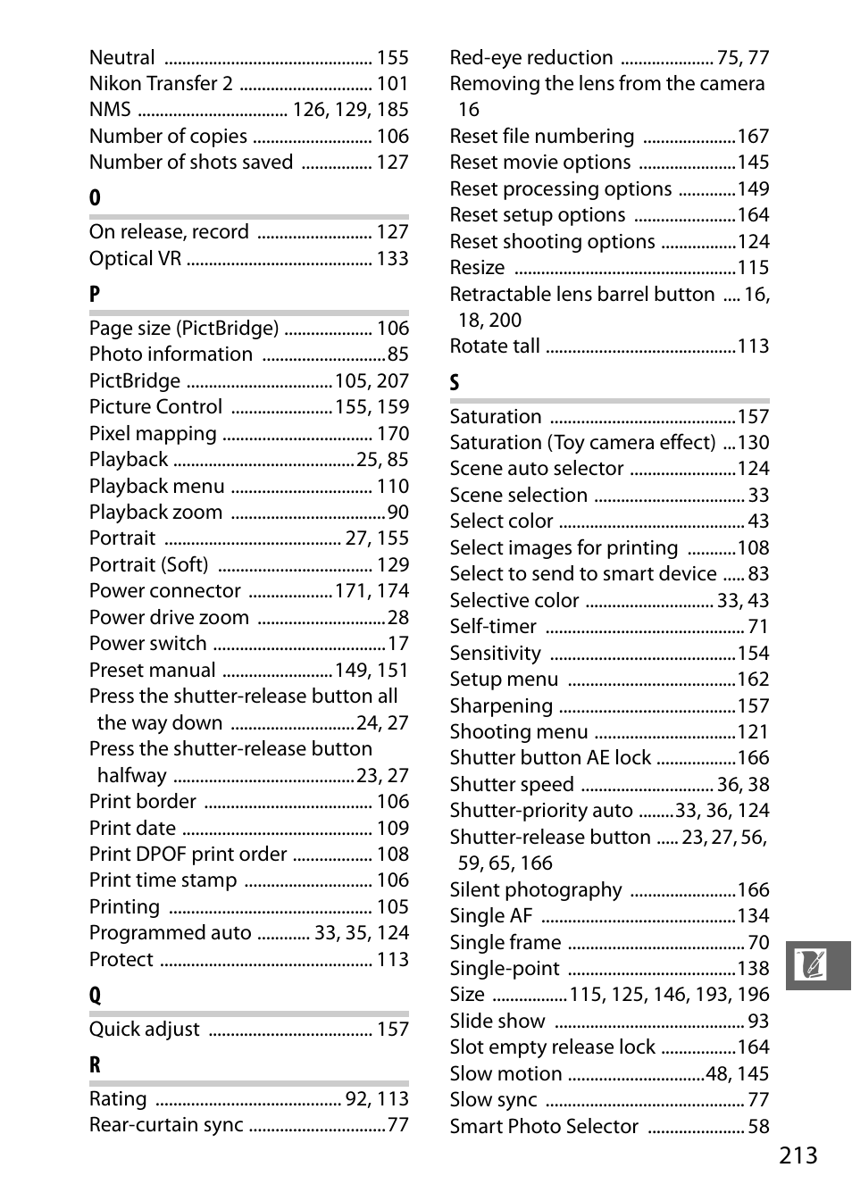 Nikon S2 User Manual | Page 233 / 236